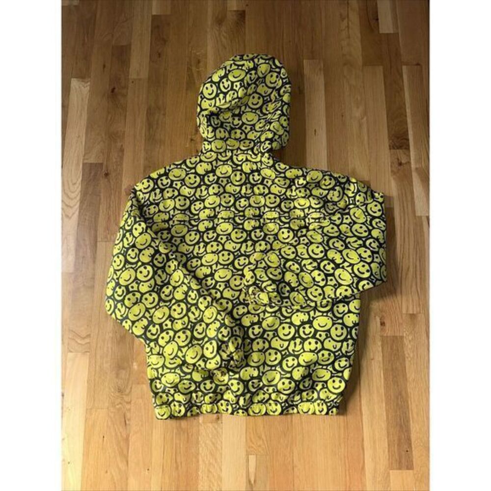 WESC America‎ Inc Mike Smiley Face AOP Hoodie Size M - Picture 5 of 5